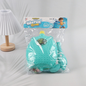 Top sale dinosaur diy kids backpack water gun toy