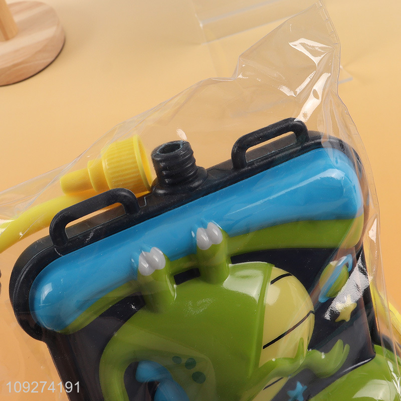 Factory price dinosaur cartoon kids water gun toy with backpack