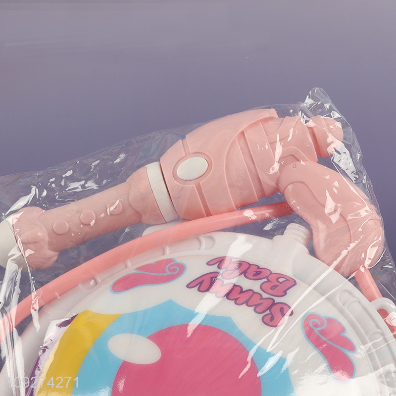 Low price summer outdoor kids backpack water gun toy