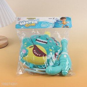Factory supply large capacity cute backpack water gun toy for kids