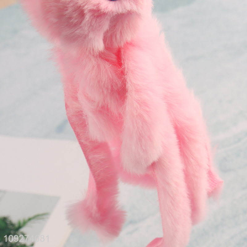 China supplier multicolor plush keychain key rings