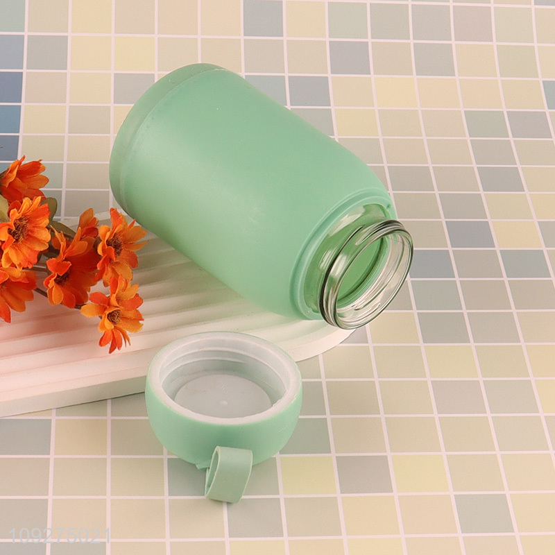 Factory portable 350ml glass water bottle drinking bottle