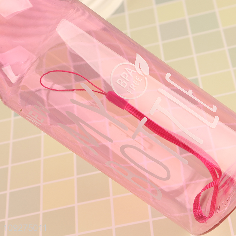 Low price clear portable water bottle drinking bottle