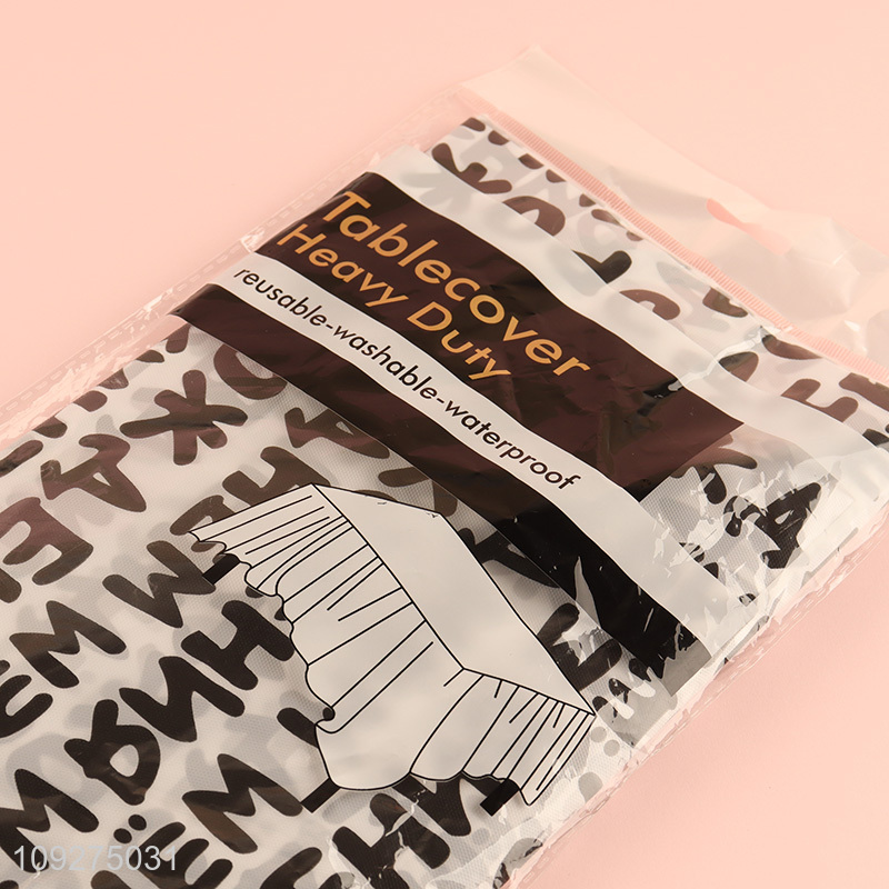 Good quality waterproof washable table cloth table cover