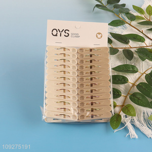 Hot products 24pcs plastic clothes clips clothes pegs for household