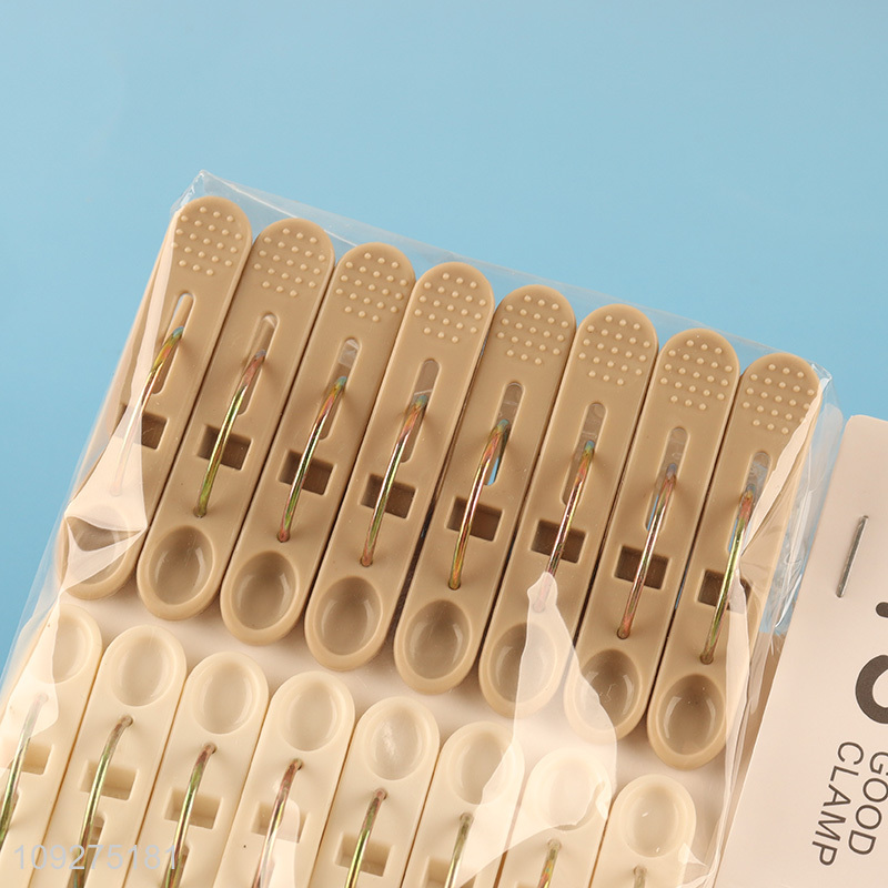 Low price 16pcs plastic clothes clips clothes pegs set