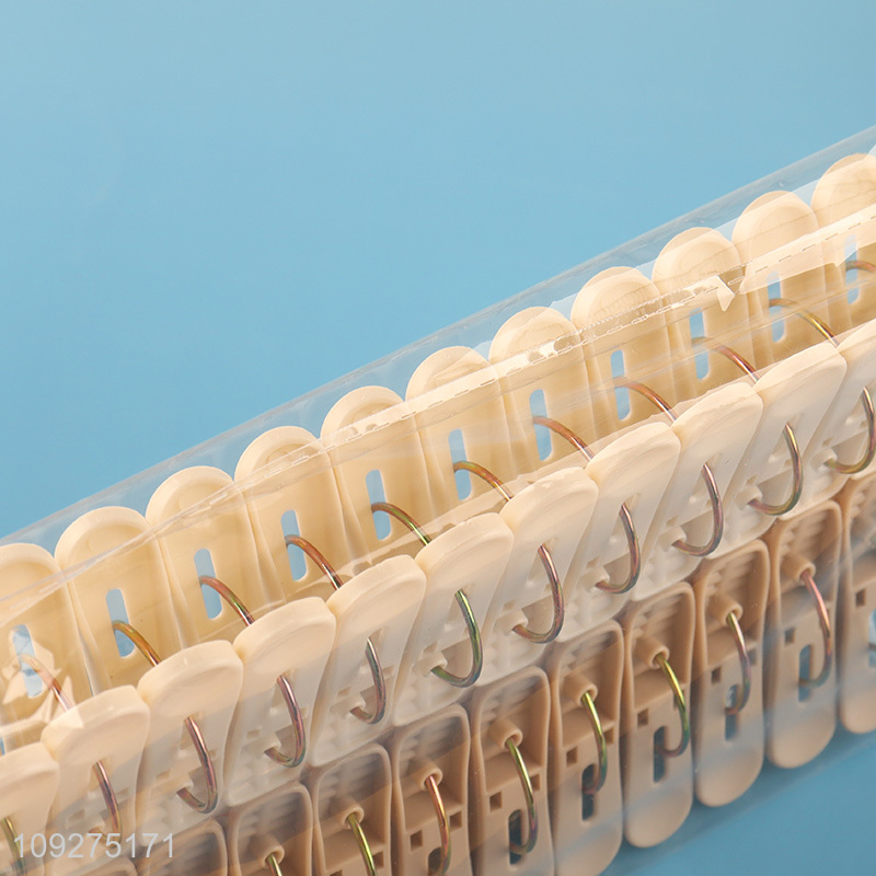 China supplier 30pcs household plastic clothes clips clothes pegs