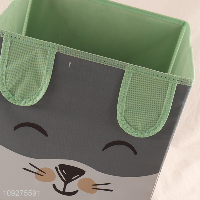 Yiwu market cartoon non-woven fabric storage basket