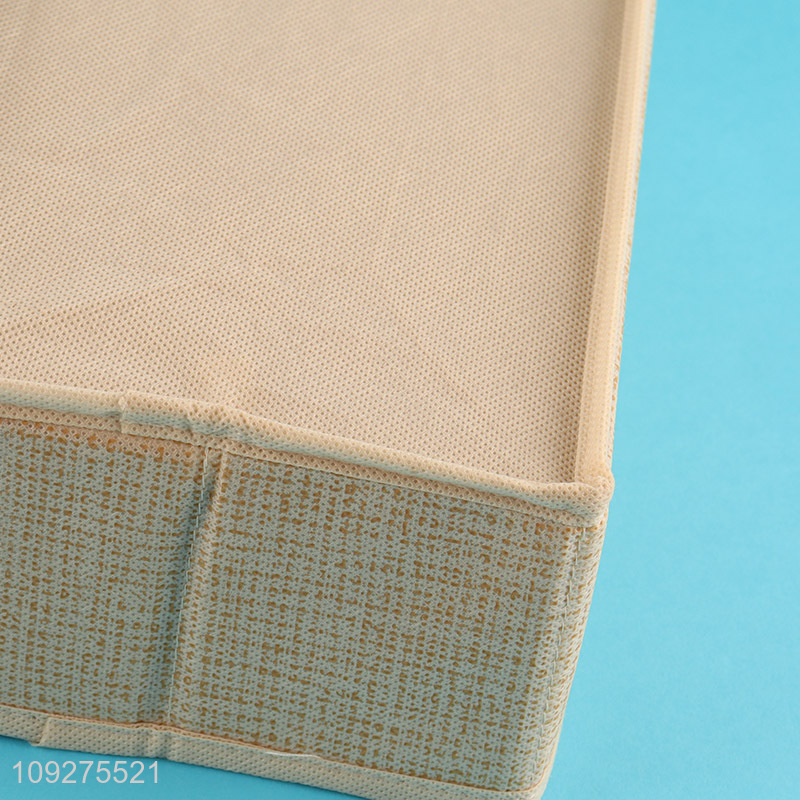 Online wholesale rectangle non-woven fabric storage basket