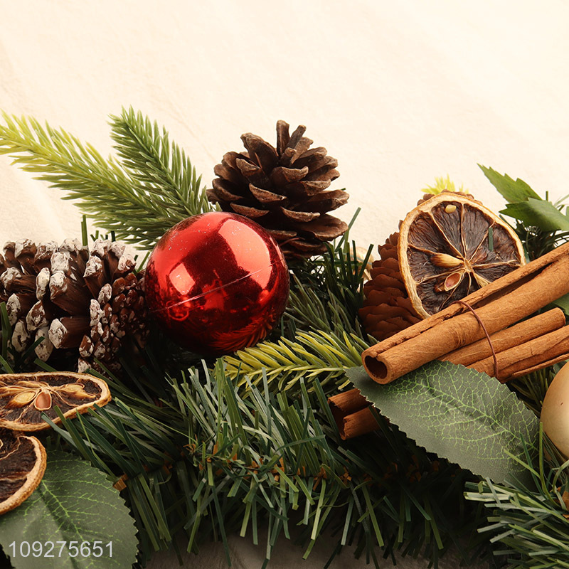 Low price decorative wreaths christmas decoration supplies