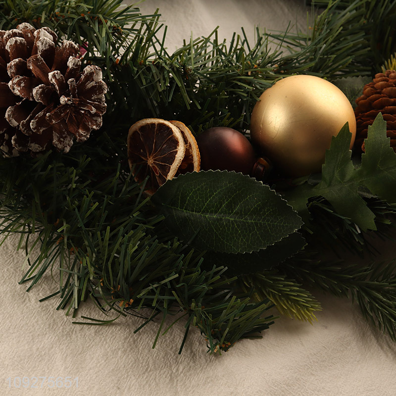 Low price decorative wreaths christmas decoration supplies