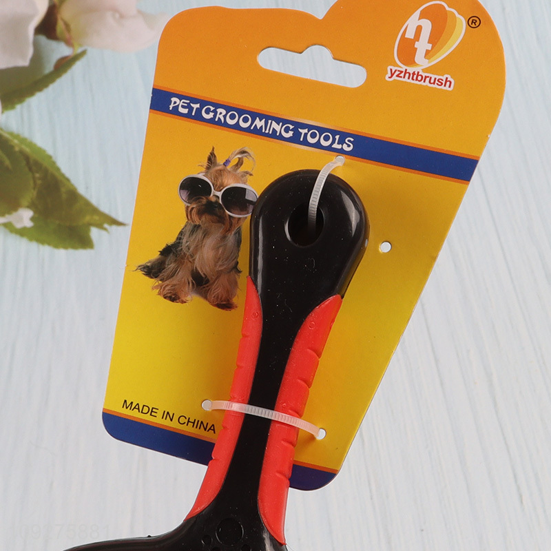 Popular products double-sided pet grooming comb pet brush for sale