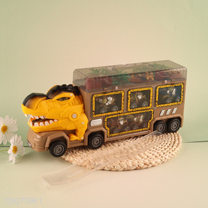 Top products dinosaur truck transport kit with lights&music