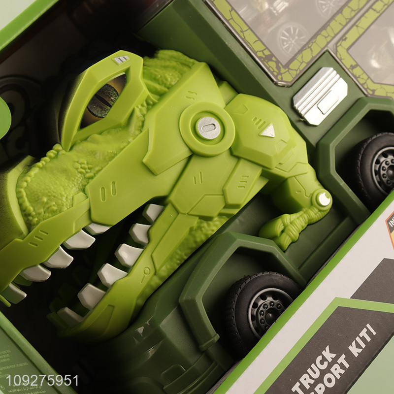 Good selling dinosaur series car storage toy with lights&music