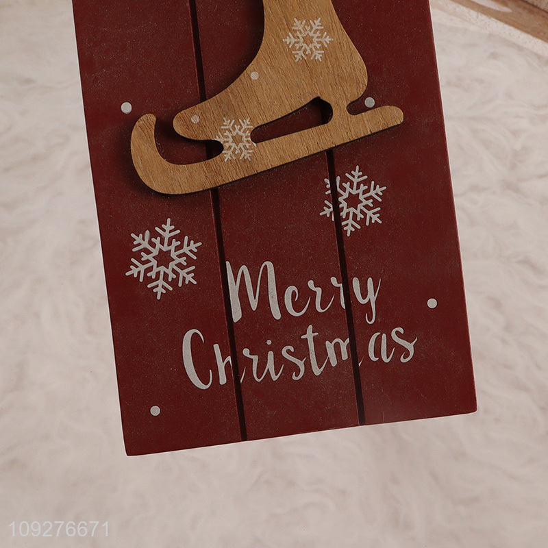 Wholesale Wood Christmas Door Knob Hanger Decorations