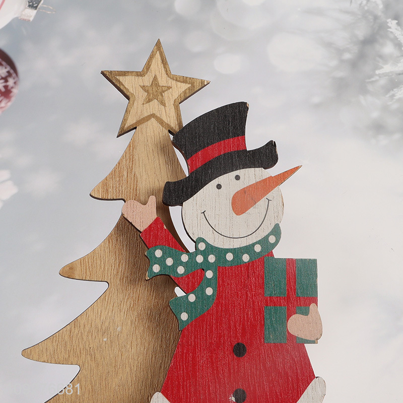 New arrival snowman wooden christmas ornament decoration