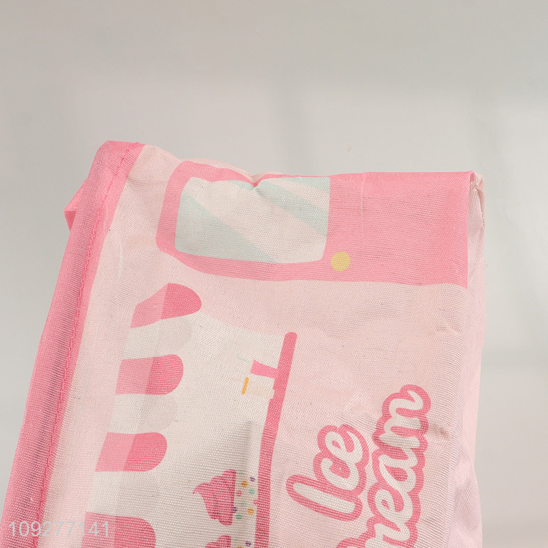 New arrival pink home storage basket storage container with handle