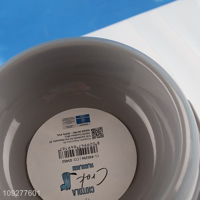 Hot items round plastic pet feeder pet bowl pet supplies