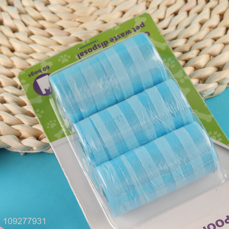 Online wholesale 3rolls portable pet dog poop bags set