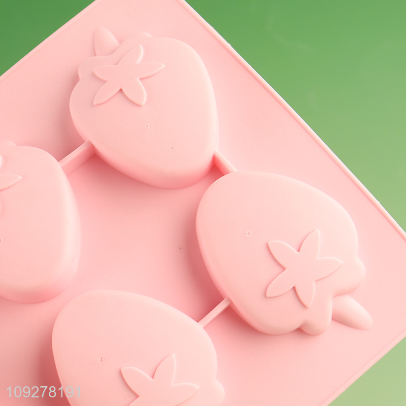 New product strawberry shape ice tray ice mold for sale
