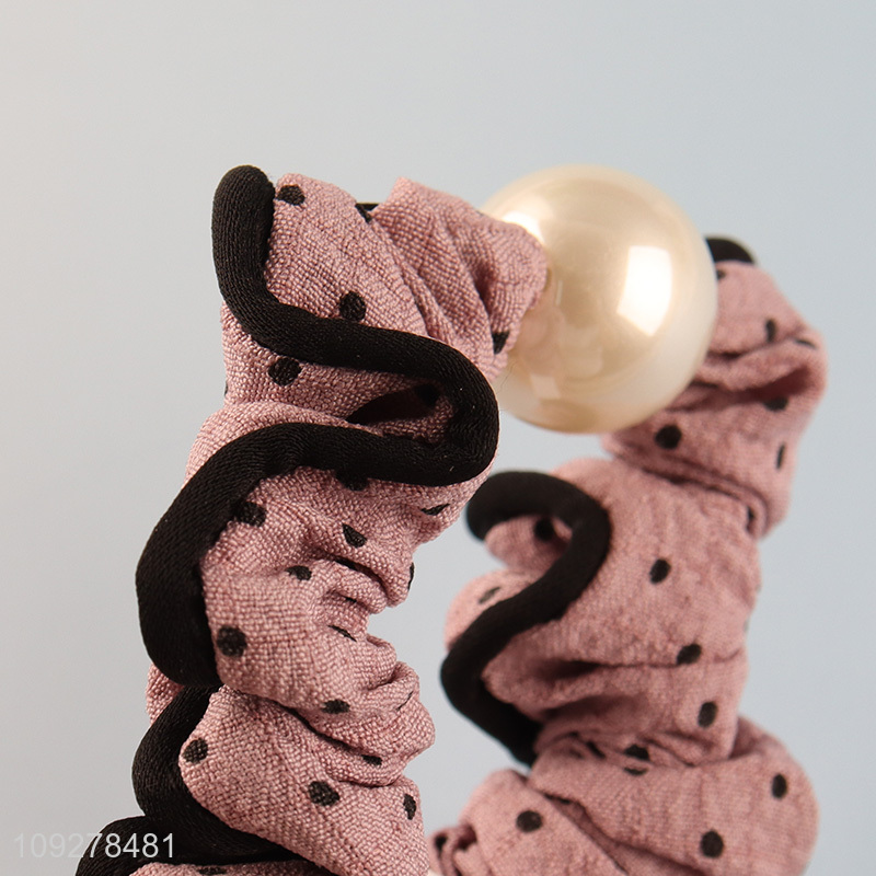 China wholesale fashion girls hair band hair accessories with pearl