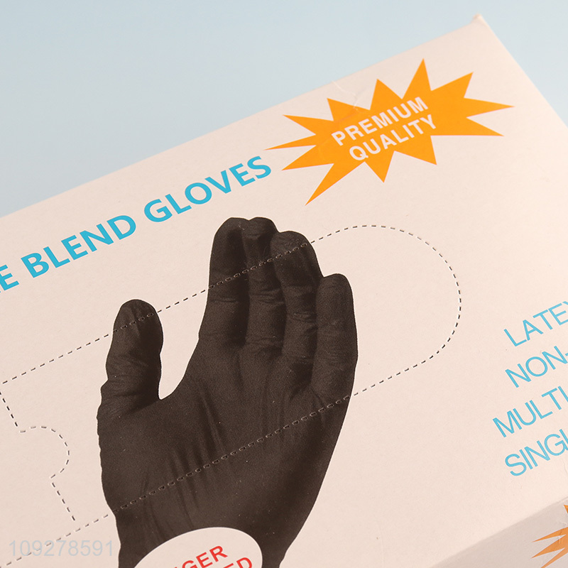 Good selling powder free vinyl nitrile blend gloves wholesale