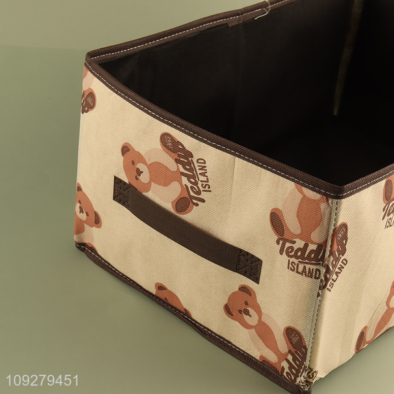 China factory bear printed pants storage box storage bin