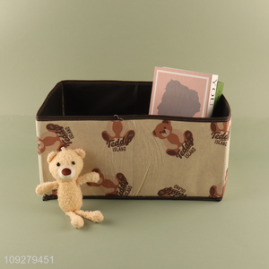 China factory bear printed pants storage box storage bin