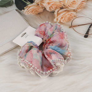Good sale colorful elastic hair band hair accessories with pearl