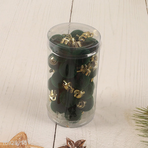 China factory 24pcs mini christmas decoration christmas ball for sale