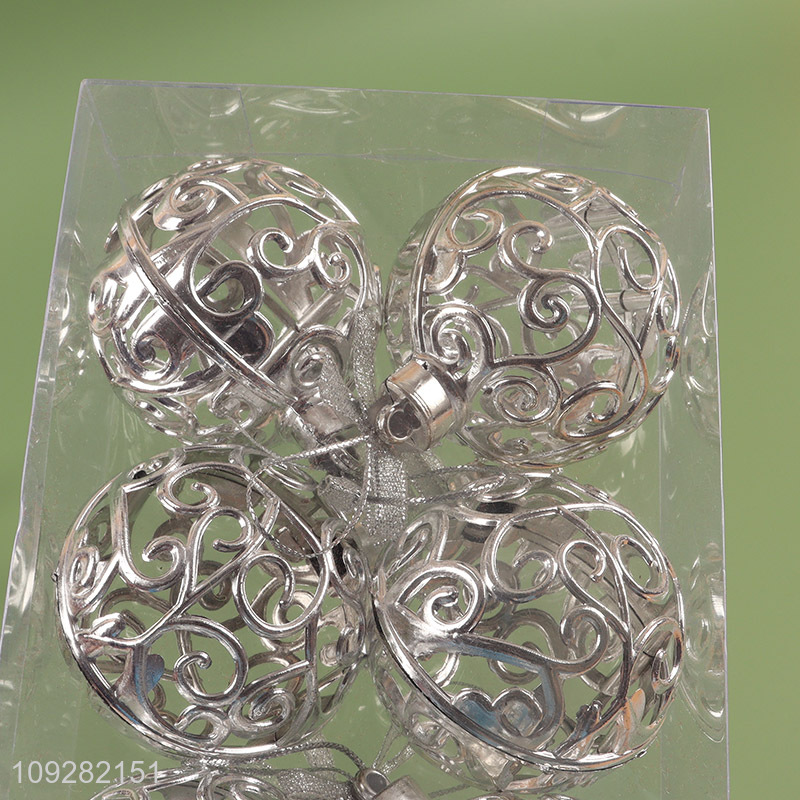 Good selling silver round christmas decoration christmas ball
