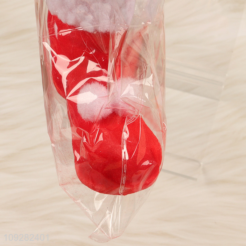 China wholesale christmas boots christmas hanging ornament decoration