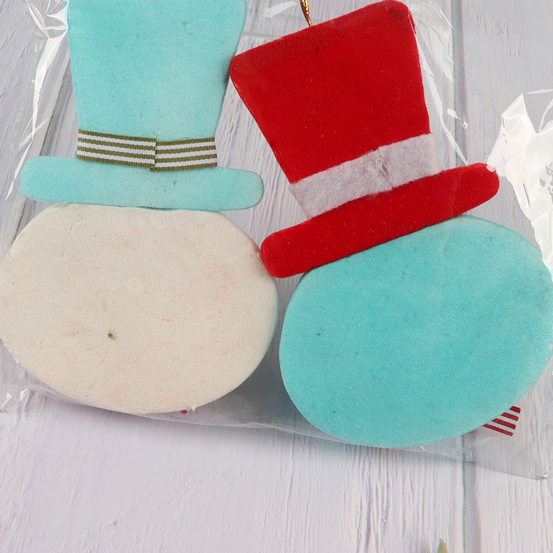 Factory supply snowman shape christmas hanging ornament decoration