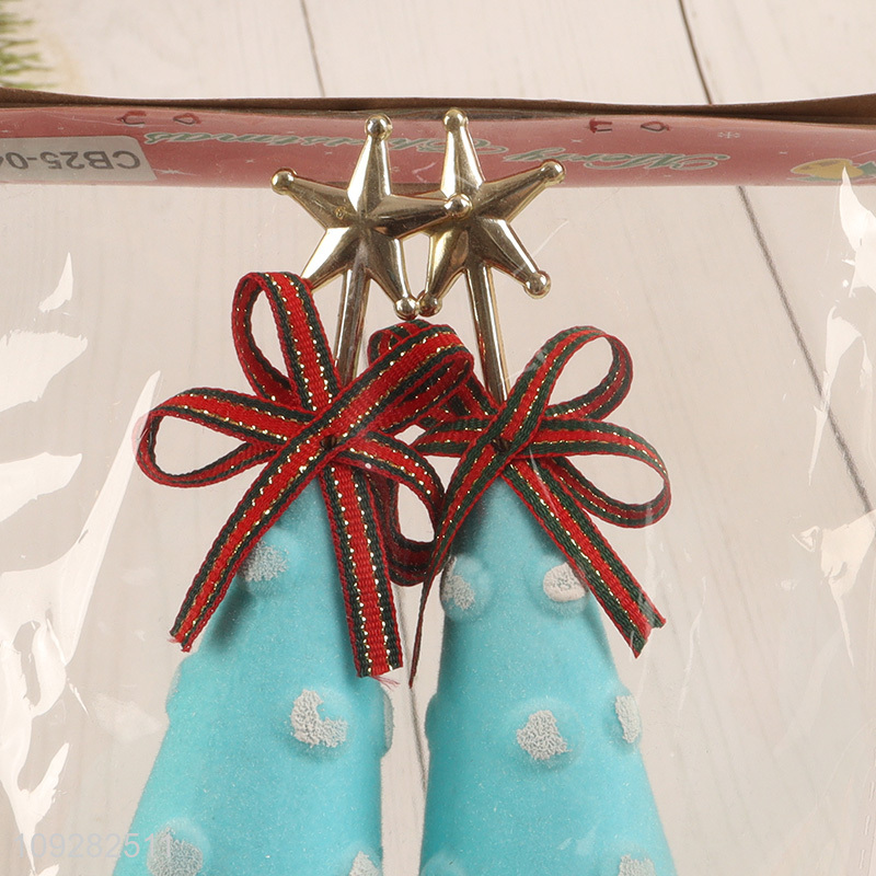 Yiwu market 2pcs foam christmas tree topper christmas decoration
