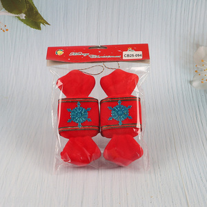 Hot items 2pcs foam christmas hanging ornament decoration for sale