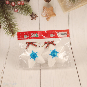 Top quality foam star christmas hanging ornament decoration for xmas tree
