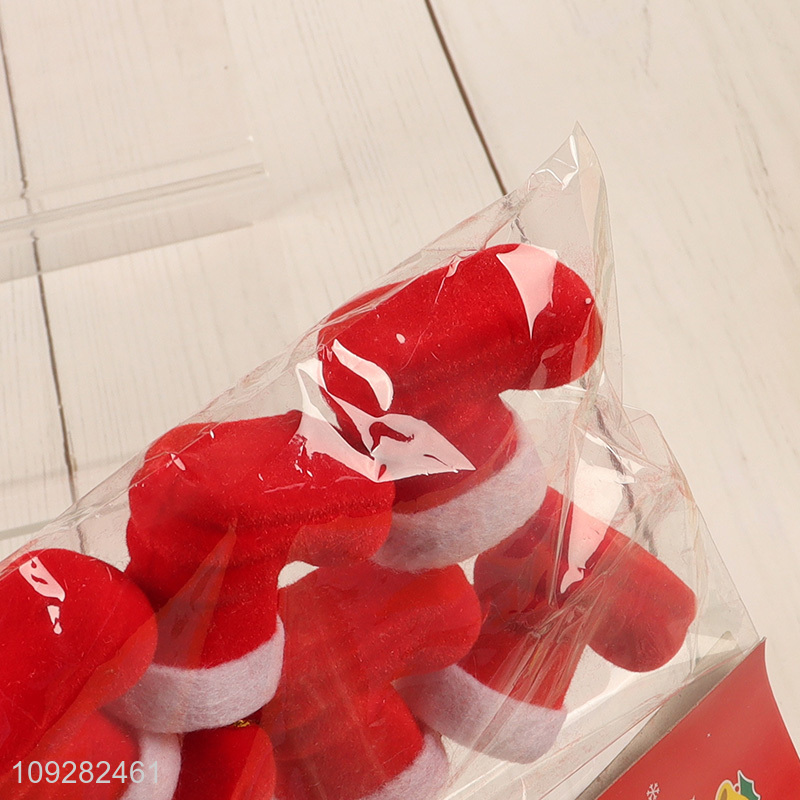 Popular products 6pcs mini christmas boots christmas hanging ornament decoration