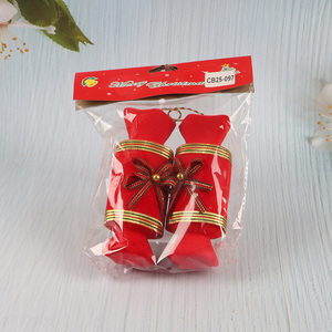 China wholesale 2pcs foam christmas hanging ornament decoration for xmas tree