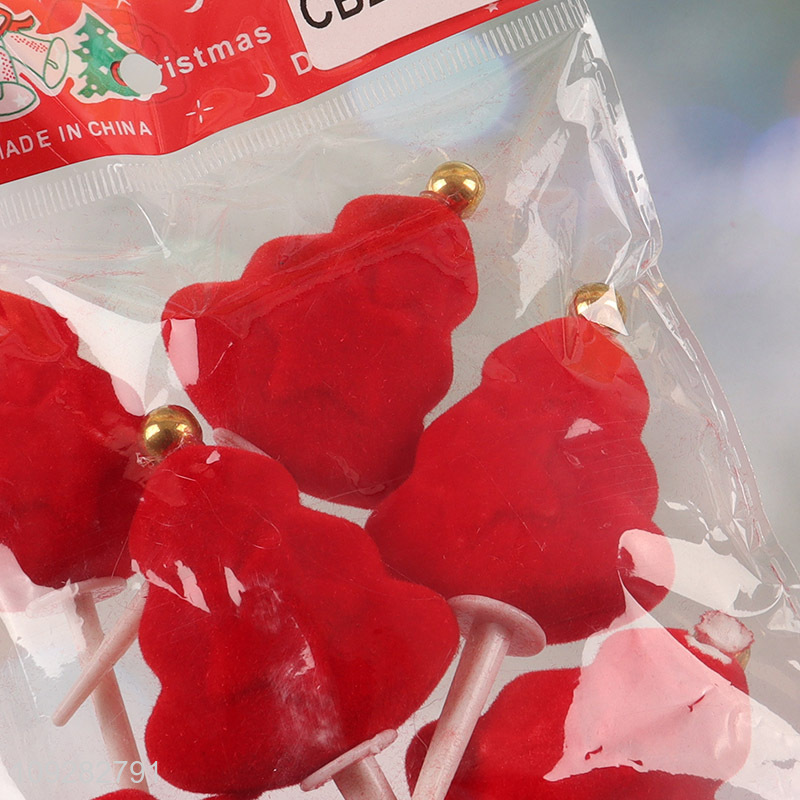 China products 6pcs christmas decoration christmas cake topper for sale