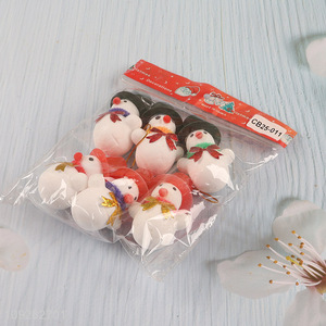 Top quality mini snowman christmas hanging ornament decoration