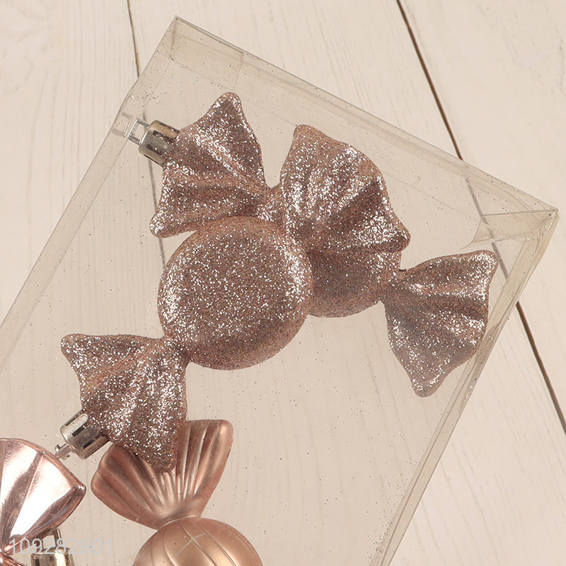 New arrival 6pcs foam candy christmas hanging ornament decoration