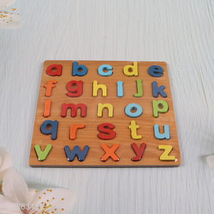 Popular products wooden Lowercase Letter kids learning toys