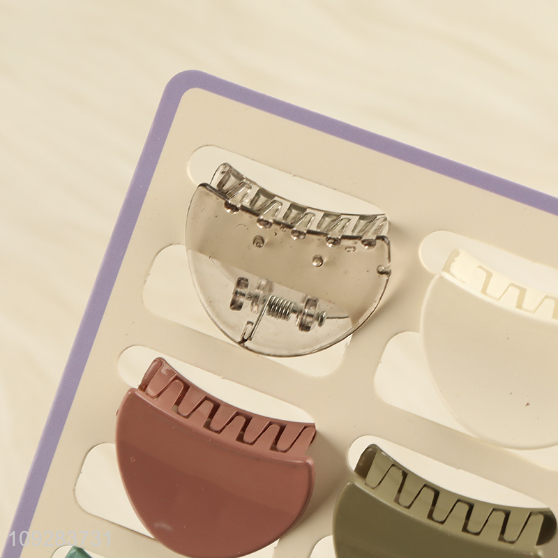 Top products multicolor 6pcs hair claw clips hairpin set