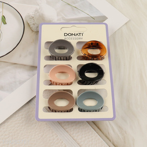 Low price 6pcs hair claw clips hairpin set hair decoration