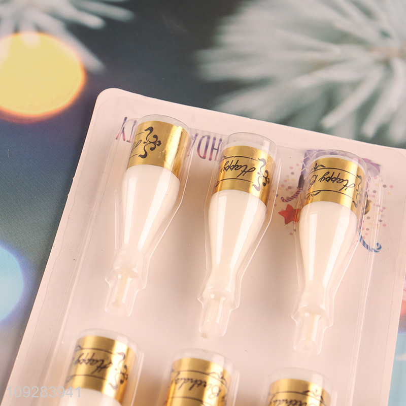 Good selling 6pcs birthday cake candle decorative candle