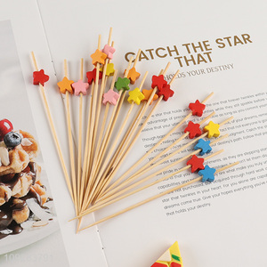 Top products tabletop decoration bamboo fruit picks