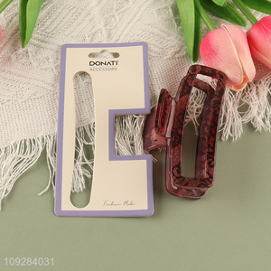 High quality rectangle girls hair claw clips hair decoration