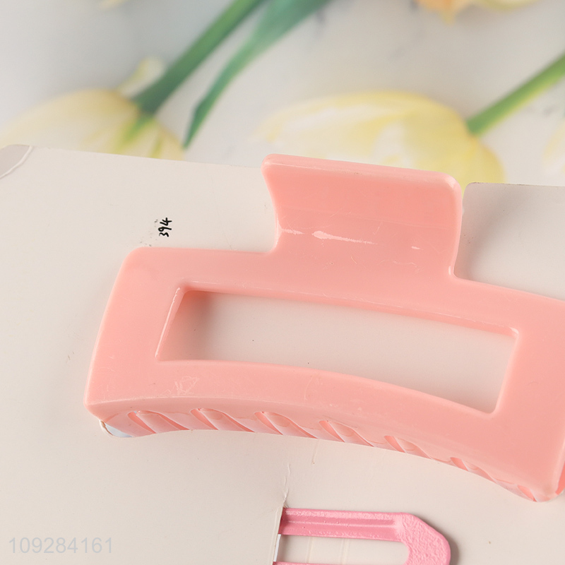 Good quality girls fashion hair claw clips hair clips set