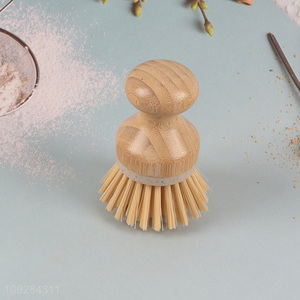 Low price bamboo kitchen pot brush dish brush for sale