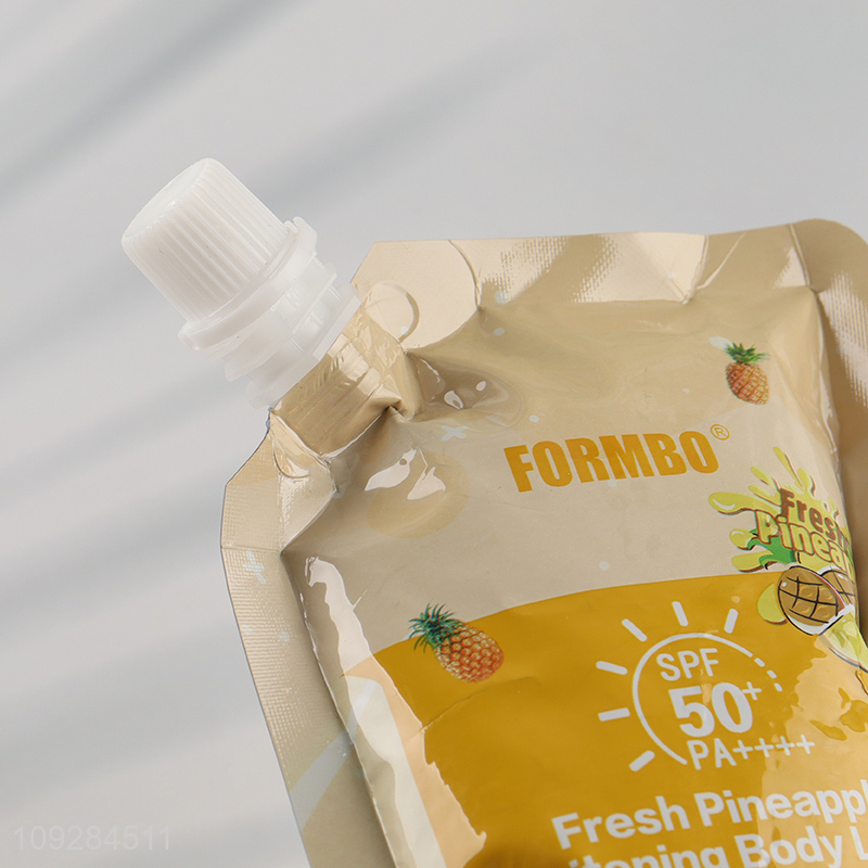 New product summer fresh pineapple whitening body lotion